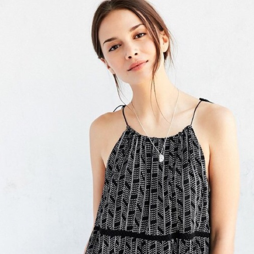 Kimchi Blue La Palma Crochet Inset Mini Dress